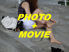 【街角GET】２３歳ＯＬ、雨宿り中の素人娘を草むらから覗くと･･･ for Photo + Movie