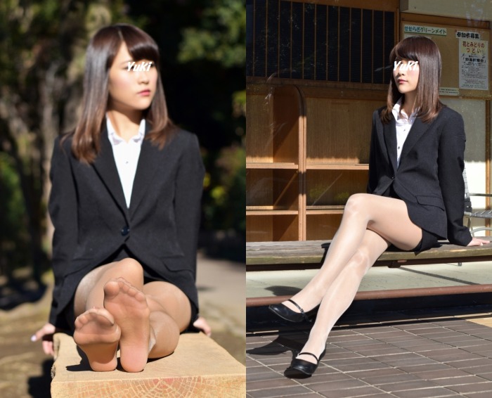 Yuki/リクルートスーツ&ブラウン&ベージュストッキングセット Yuki/リクルートスーツ&ブラウン&ベージュストッキングセット