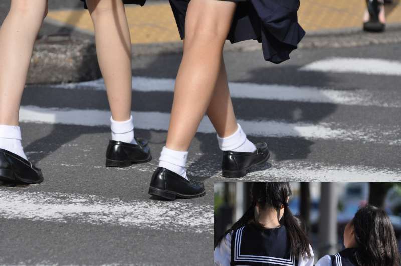 セーラー服みつおりソックス ツインテール 風が…風が… セーラー服みつおりソックス ツインテール 風が…風が…