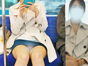 わざとですか?パンティ丸見え! 電車対面パンチラ わざとですか?パンティ丸見え! 電車対面パンチラ