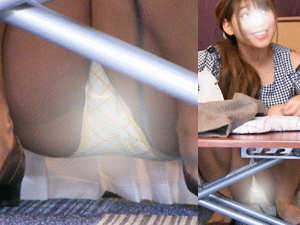 〇副麻希似の日焼けアルバイトちゃん お仕事中にパンチラしまくり 〇副麻希似の日焼けアルバイトちゃん お仕事中にパンチラしまくり