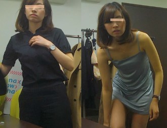 *ブラもパンティもエロすぎ*美女OL生着替えセット *ブラもパンティもエロすぎ*美女OL生着替えセット