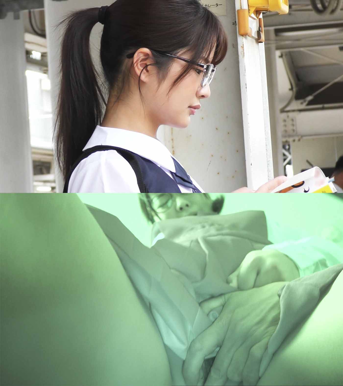 【電車痴漢】顔出し制服JK★生徒会長確定の完璧なメガネ美少女に遭遇★車内で抵抗も無情の生中出し★トイレの床で鬼畜中出し2連発! 【電車痴漢】顔出し制服JK★生徒会長確定の完璧なメガネ美少女に遭遇★車内で抵抗も無情の生中出し★トイレの床で鬼畜中出し2連発!