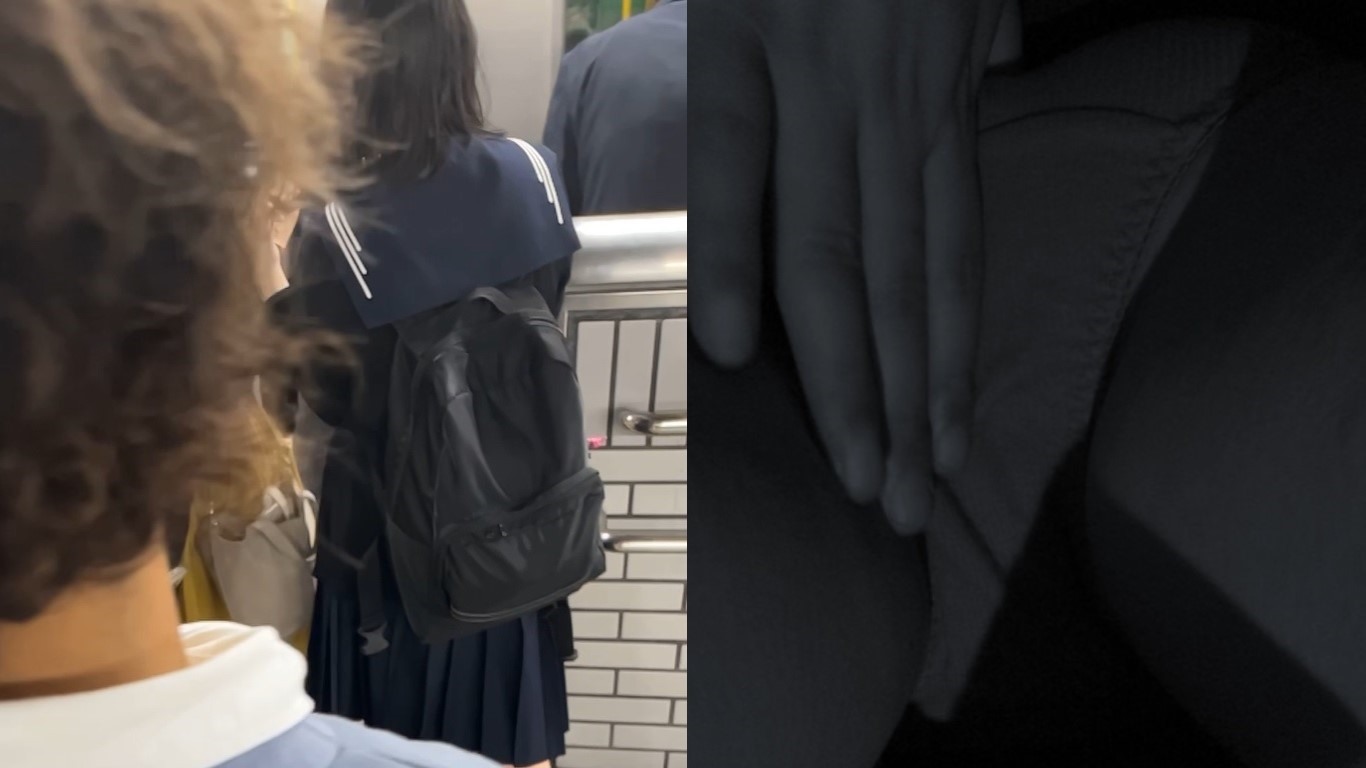 素人痴漢日記95TRAIN目★親子で電車を待つ黒髪女子の生態 素人痴漢日記95TRAIN目★親子で電車を待つ黒髪女子の生態