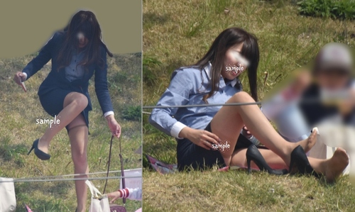 お花見パンチラセット ママさん編 お花見パンチラセット ママさん編