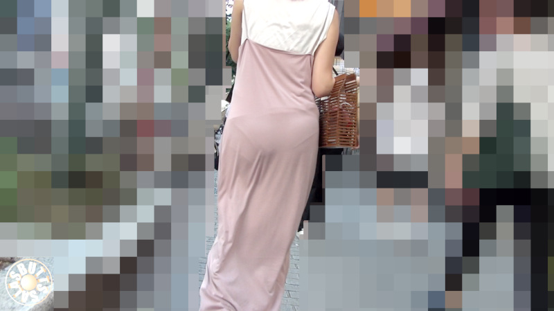 【FHD高画質】柔らかロングワンピ ライン透け 【FHD高画質】柔らかロングワンピ ライン透け